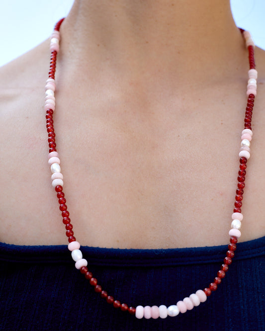 Sakura | Pink Opal & Fresh Water Pearl | Glasses Chain