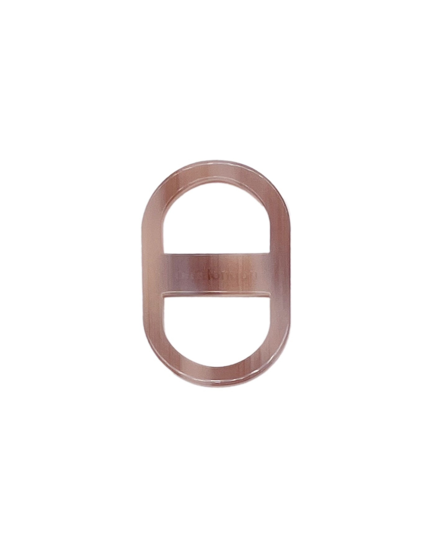 Bio Acetate Scarf Ring - Dark Tokyo / Flesh Beige