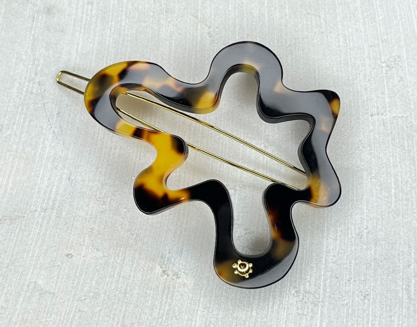 Organic Shape Hair Clip Tige Boule Barrette