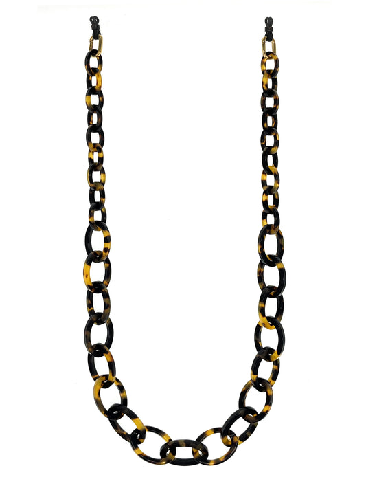 Chunky 2.0 | Bio-Acetate Dark Tortoiseshell | Glasses Chain