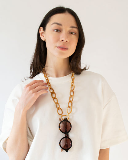 Original D Necklace | Horn | Glasses Necklace