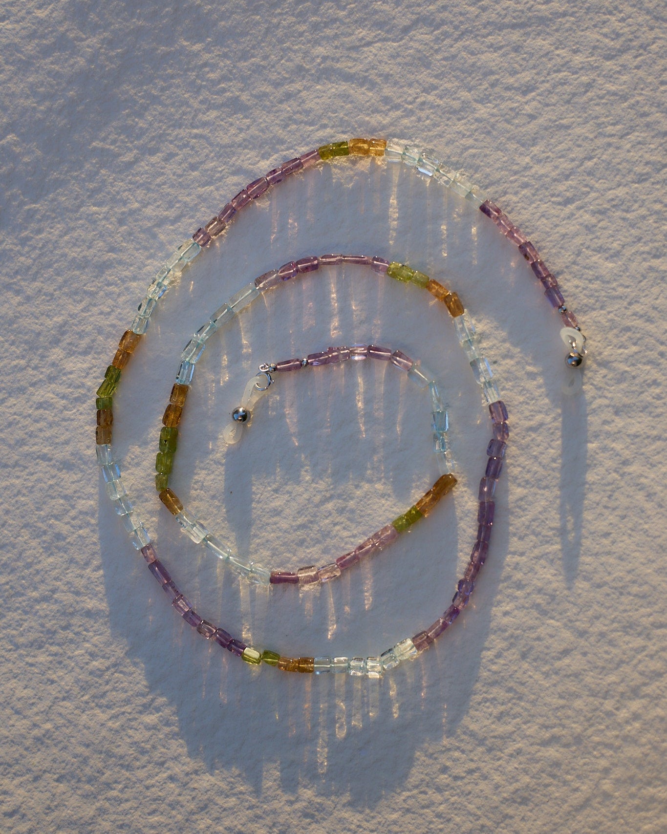Ethereal Garden – Natural Gemstone Glasses Chain