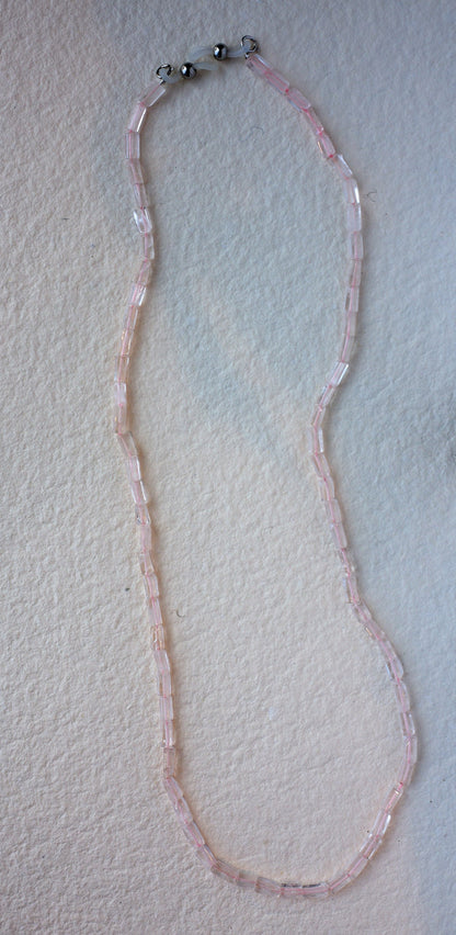 Rose Quartz  - Glasses Chain