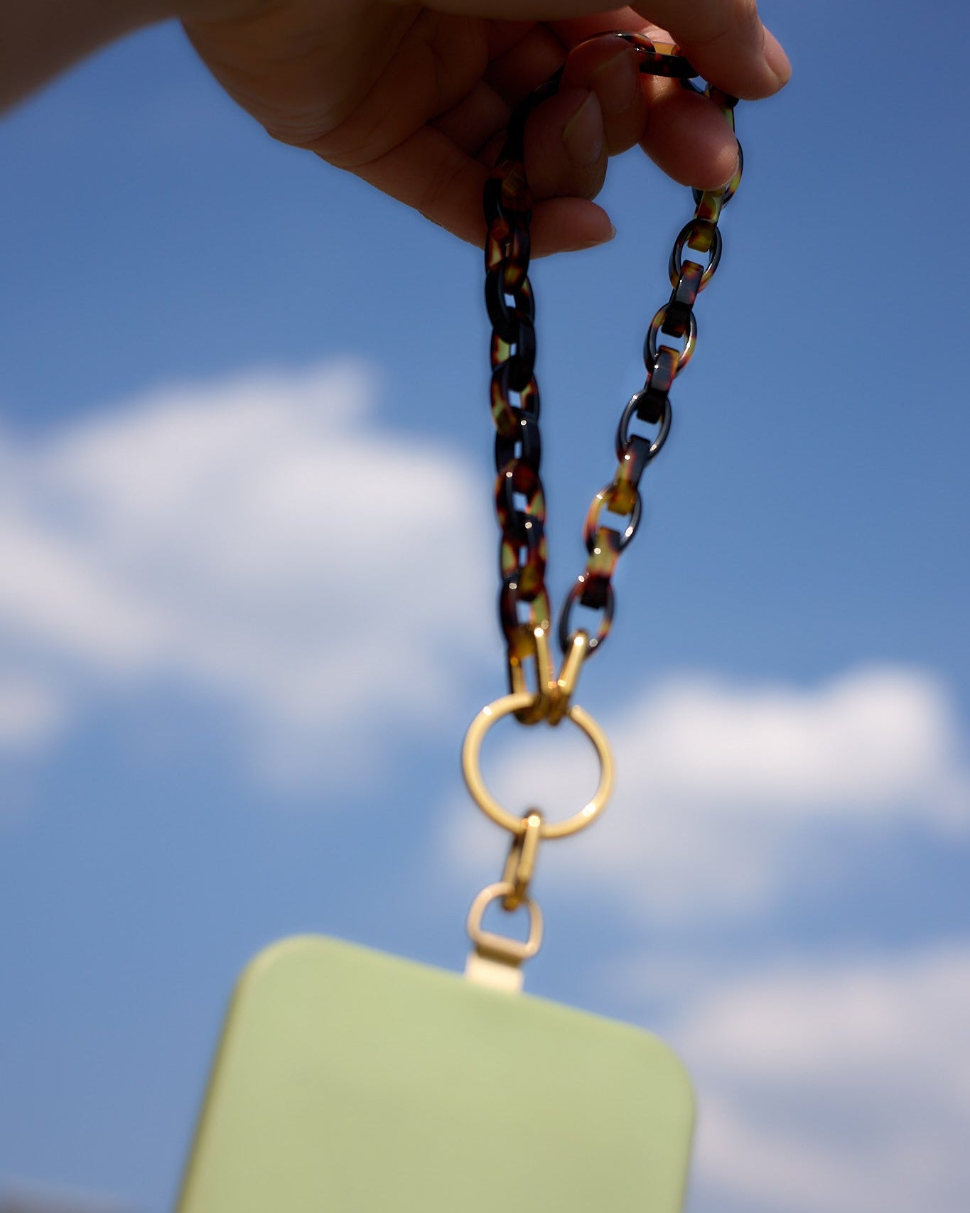 Bio Acetate Phone Strap with Connecting Card