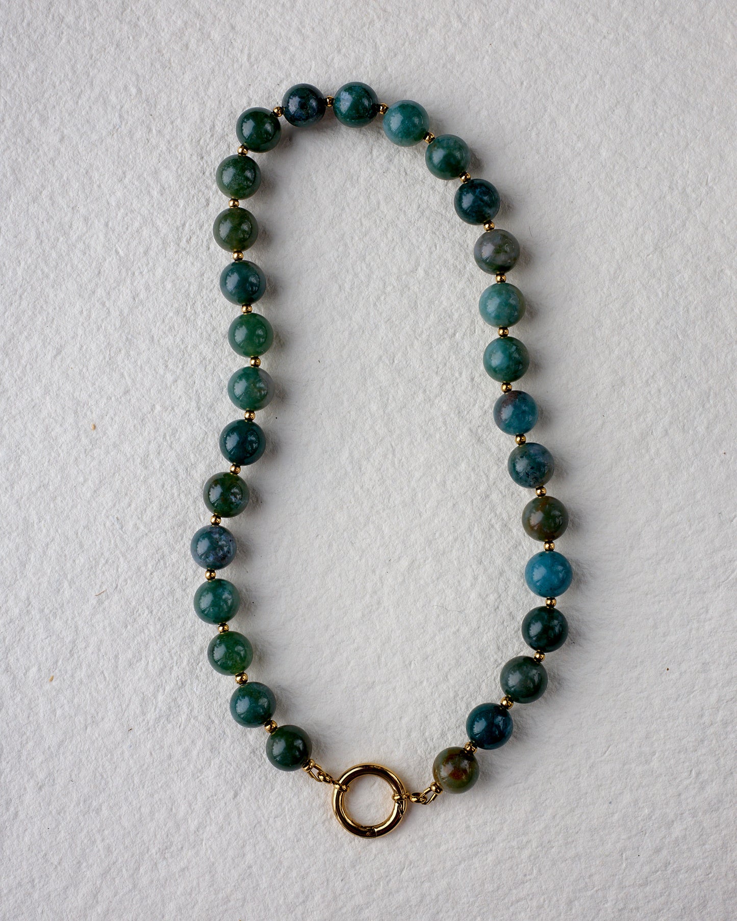 The O Necklace | Indian Agate Ball Ball | Glasses Holder