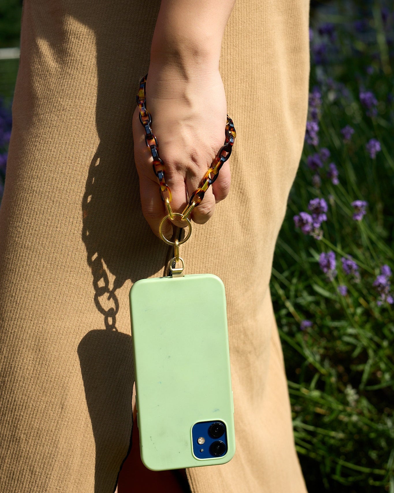 Bio Acetate Phone Strap with Connecting Card