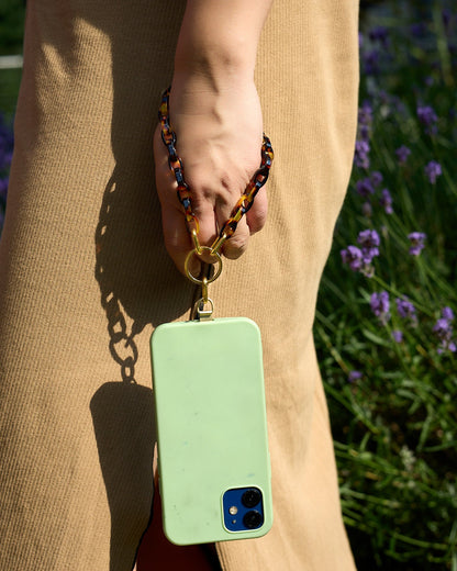 Bio Acetate Phone Strap with Connecting Card