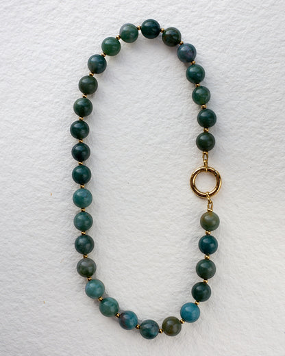 The O Necklace | Indian Agate Ball Ball | Glasses Holder