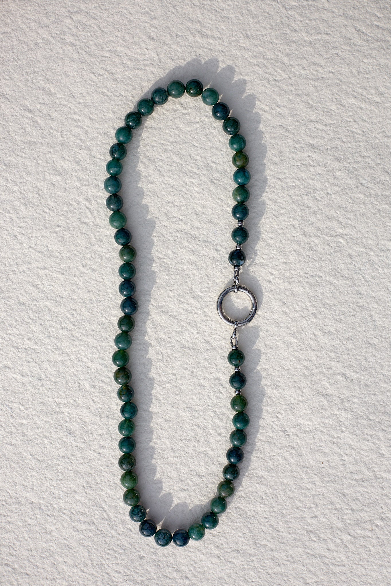 The O Necklace | Indian Agate Small Ball Ball  | Glasses Holder