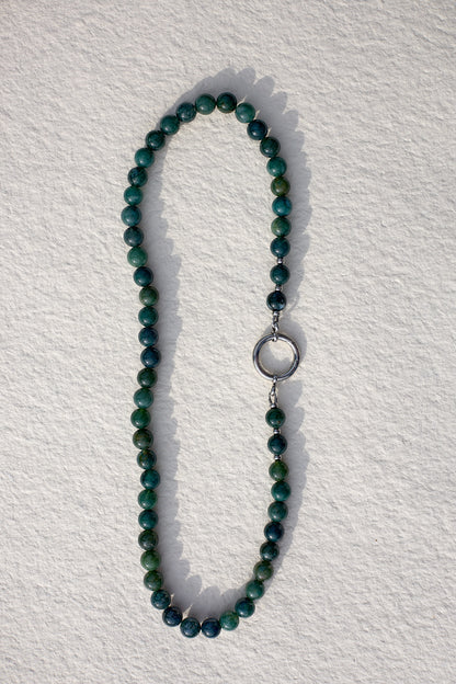 The O Necklace | Indian Agate Small Ball Ball  | Glasses Holder