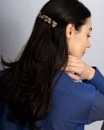 Classic Rectangle French Hair Barette Clip