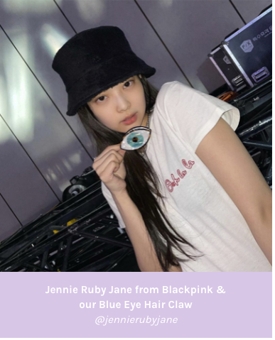 Eye Hair Claw - Blue