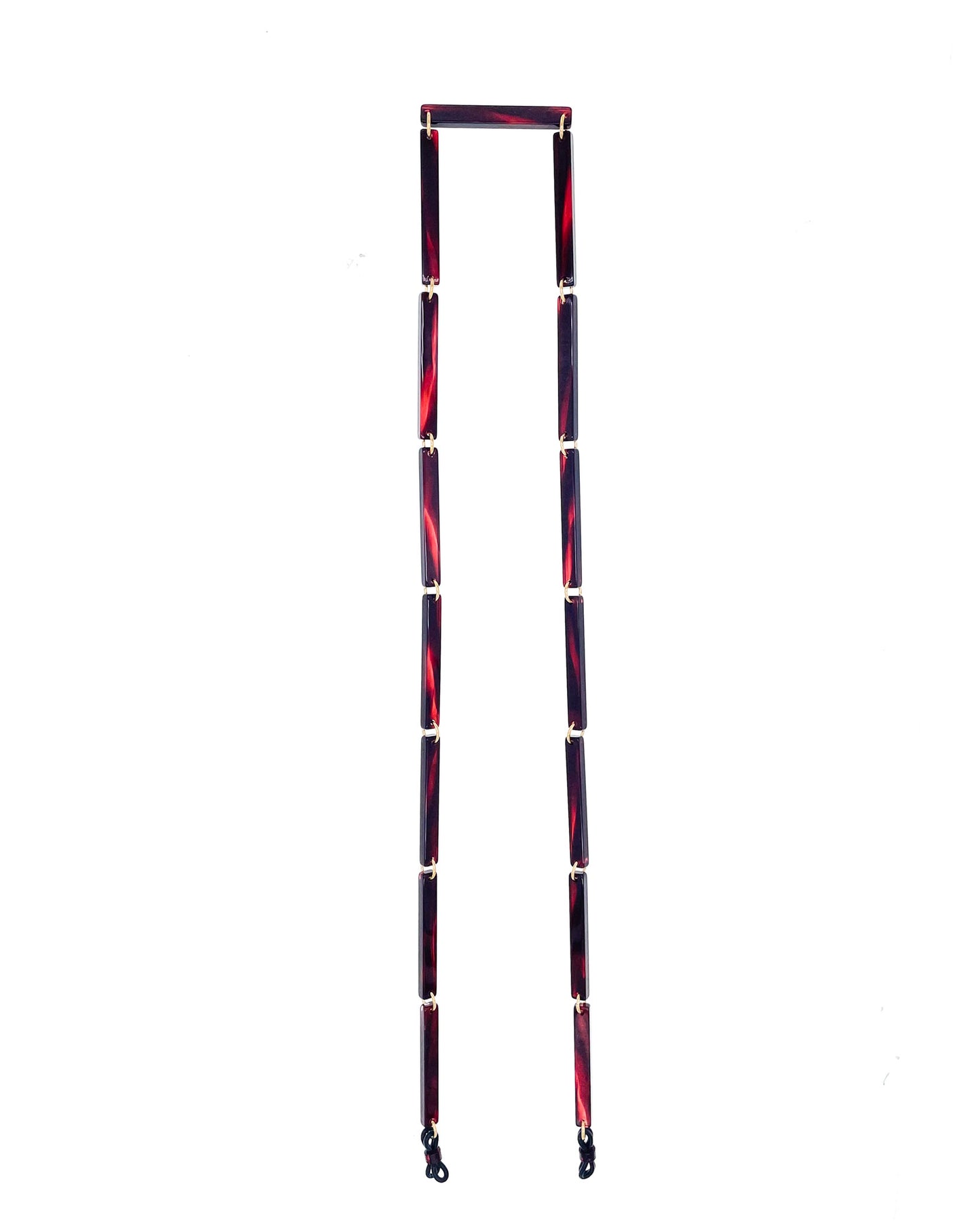 Spaghetti | Bio-Acetate Burgundy| Glasses Chain