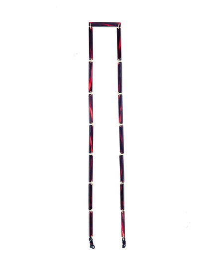 Spaghetti | Bio-Acetate Burgundy| Glasses Chain