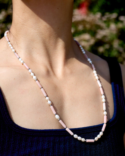 Sakura | Pink Opal & Fresh Water Pearl | Glasses Chain