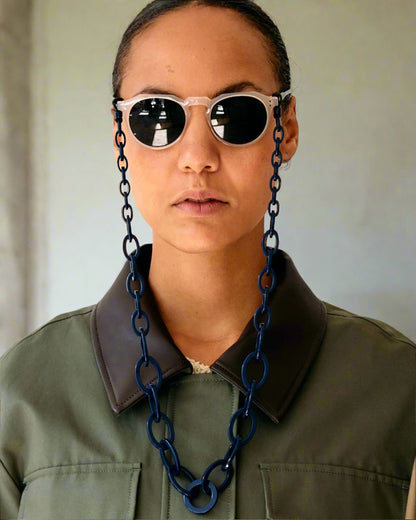 Smiley Chain | Navy Blue | Glasses Chain