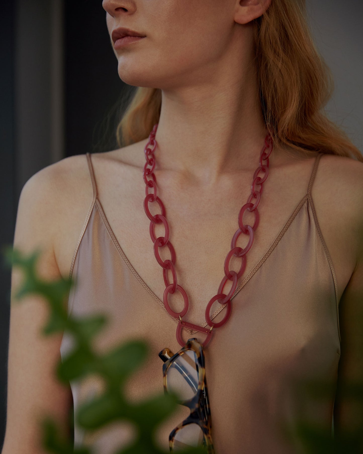 Original D Necklace | Bubble Gum Pink | Glasses Necklace