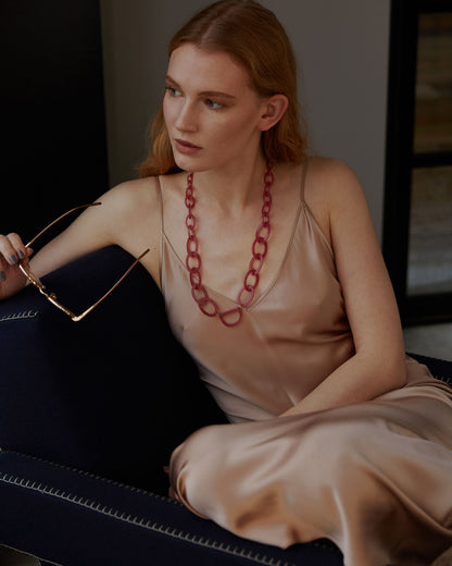 Original D Necklace | Bubble Gum Pink | Glasses Necklace