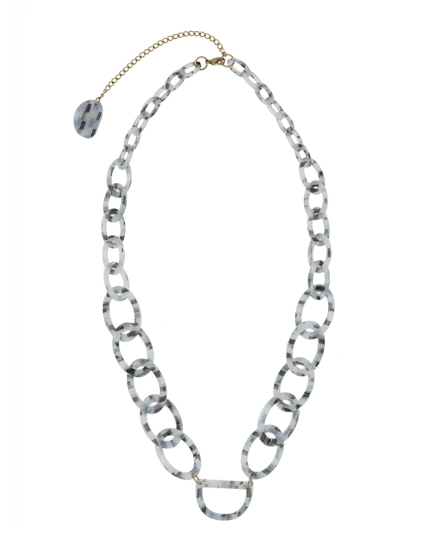 Original D Necklace | Metallic checks | Glasses Chain | RASSIN & SHEN