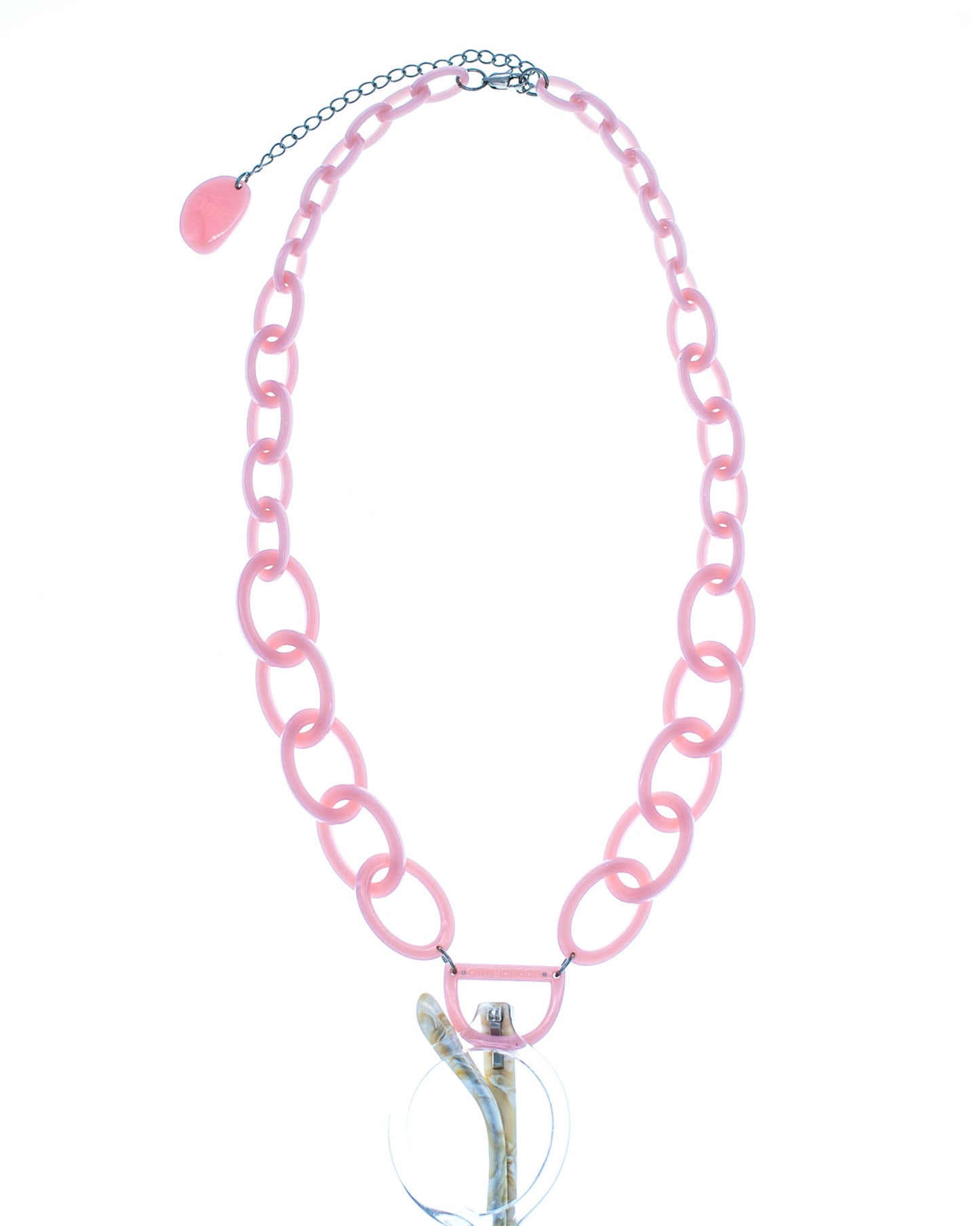 Original D Necklace | Bubble Gum Pink | Glasses Necklace
