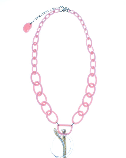 Original D Necklace | Bubble Gum Pink | Glasses Necklace