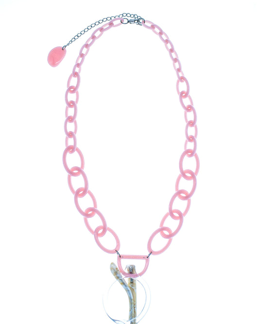 Original D Necklace | Bubble Gum Pink | Glasses Necklace