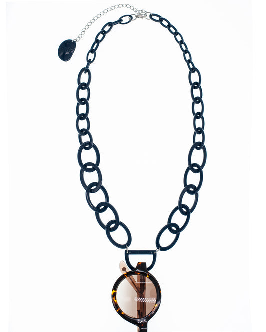 Original D Necklace | Navy Blue | Glasses Necklace