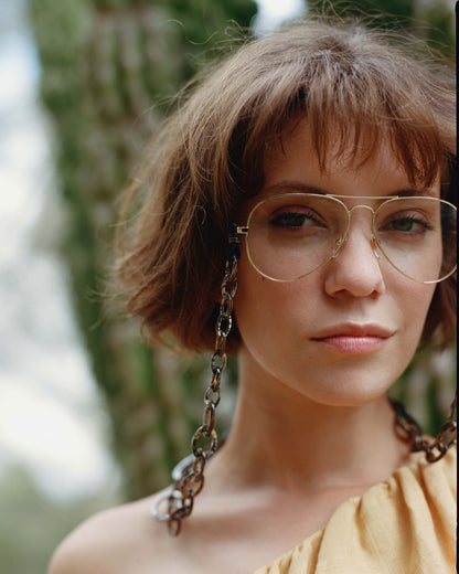 Smiley Chain | Tiger Onyx | Glasses Chain