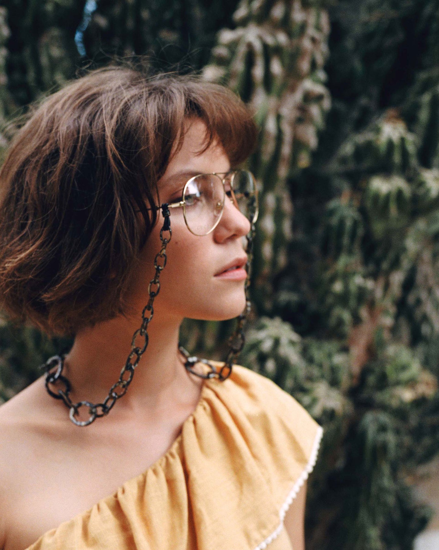 Smiley Chain | Tiger Onyx | Glasses Chain