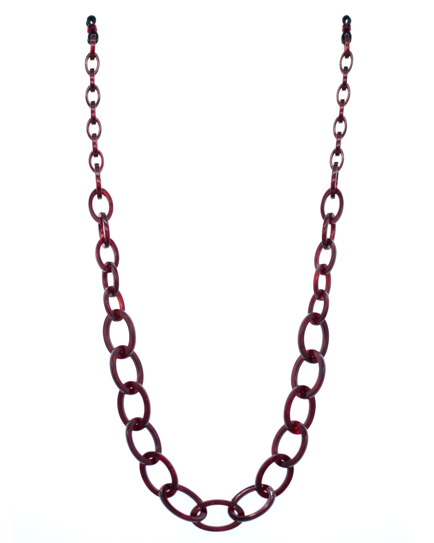 Smiley Chain | Burgundy Mineral | Glasses Chain