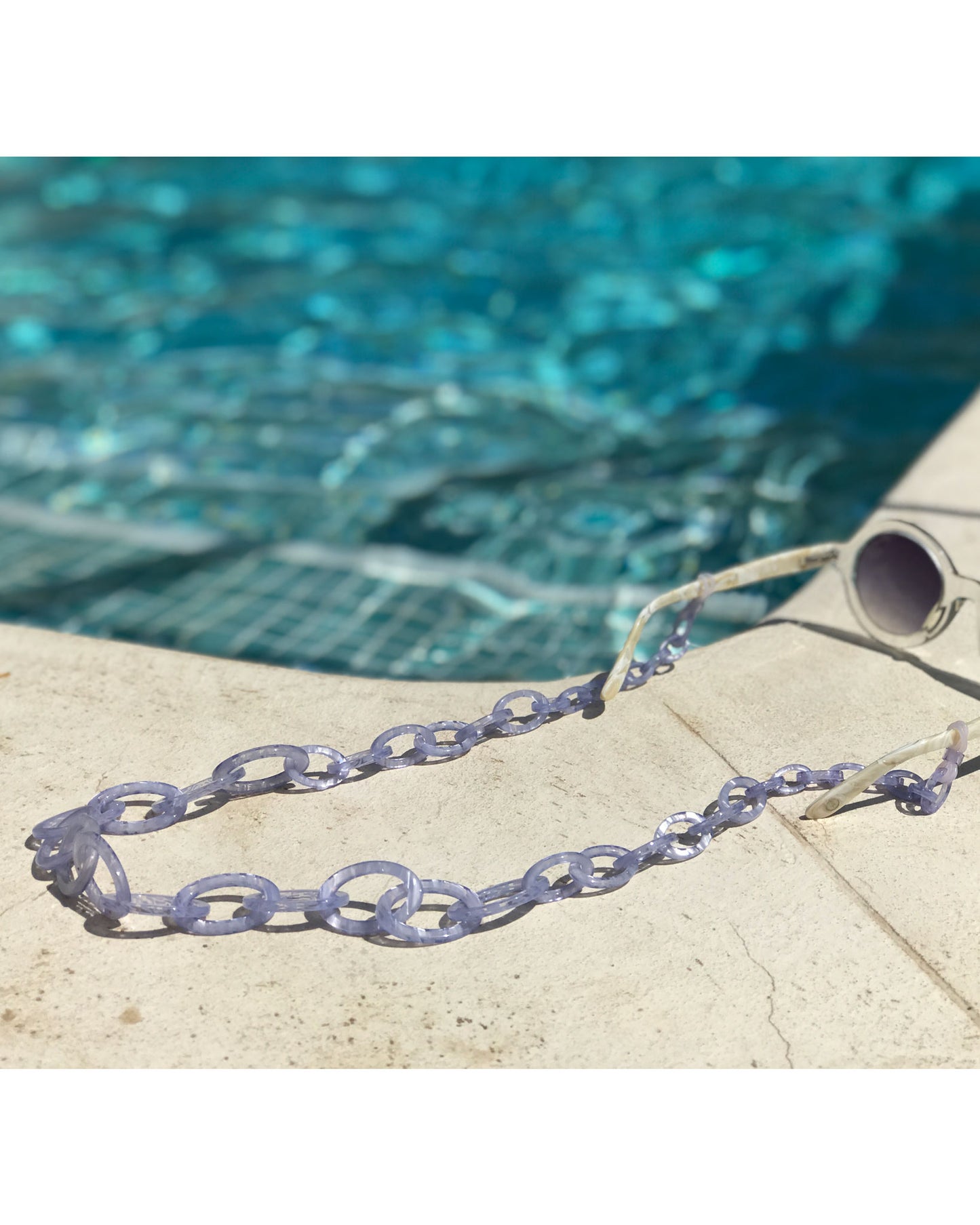 Smiley Chain | Purple Opal | Glasses Chain