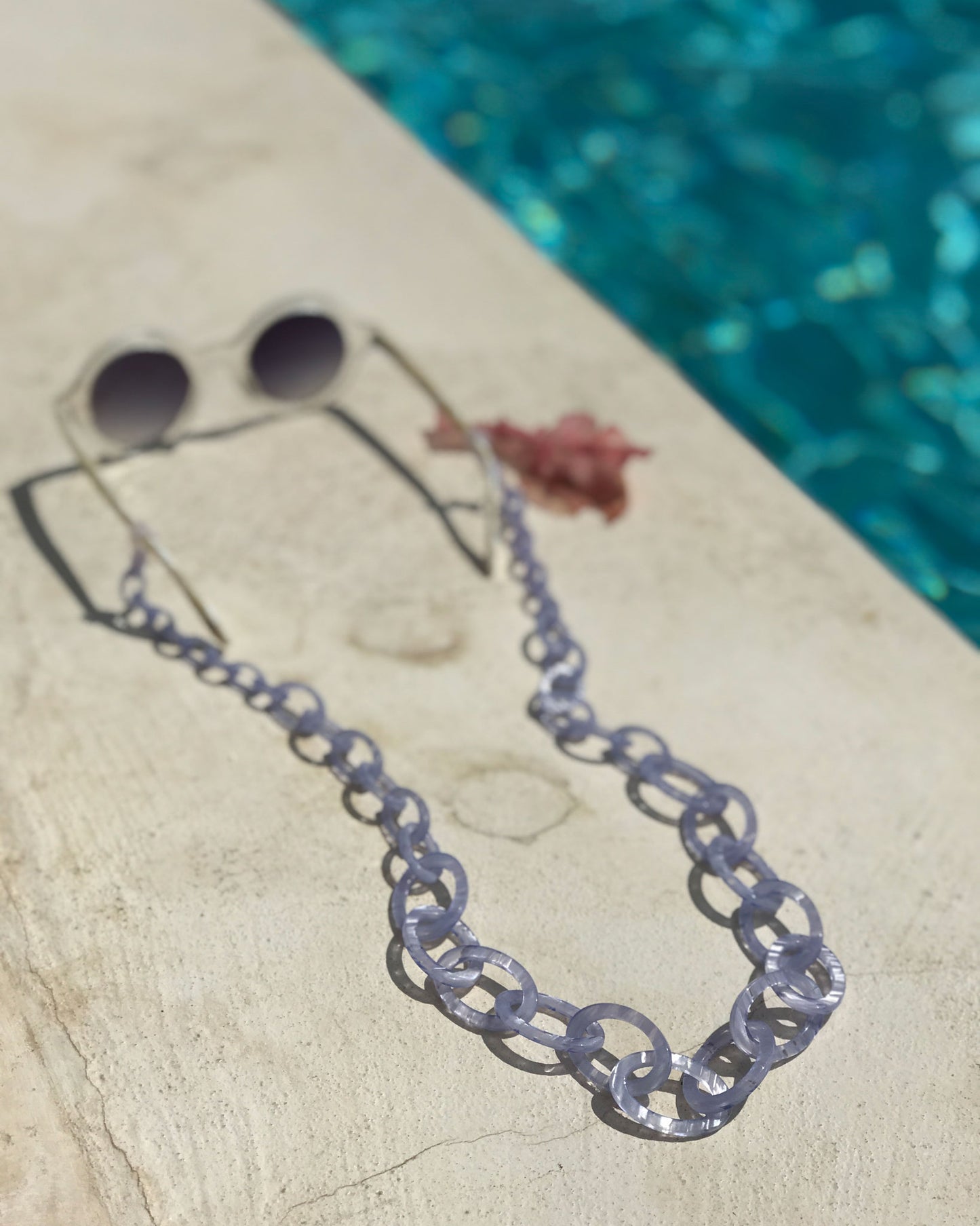 Smiley Chain | Purple Opal | Glasses Chain