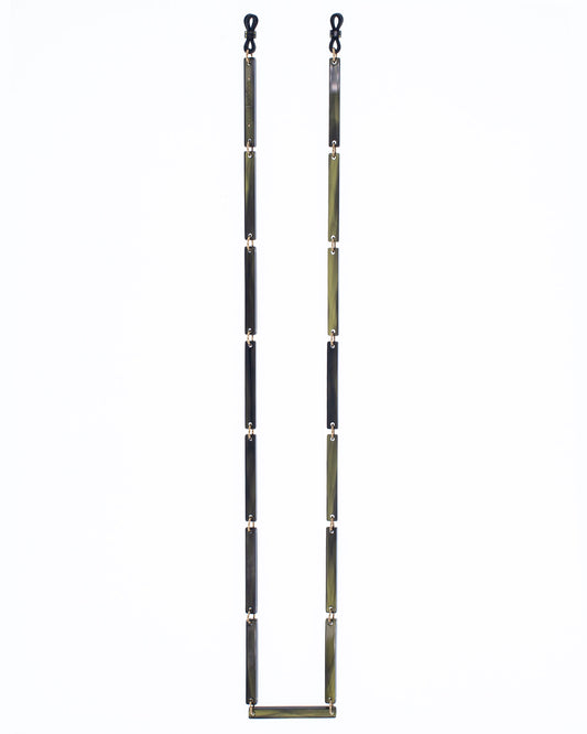 Spaghetti | Bio-Acetate Forest Green | Glasses Chain