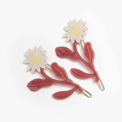 Marguerite Hair Barrette Set