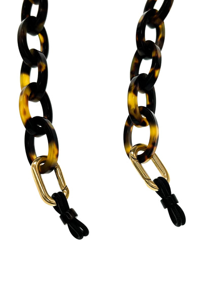 Chunky 2.0 | Bio-Acetate Dark Tortoiseshell | Glasses Chain