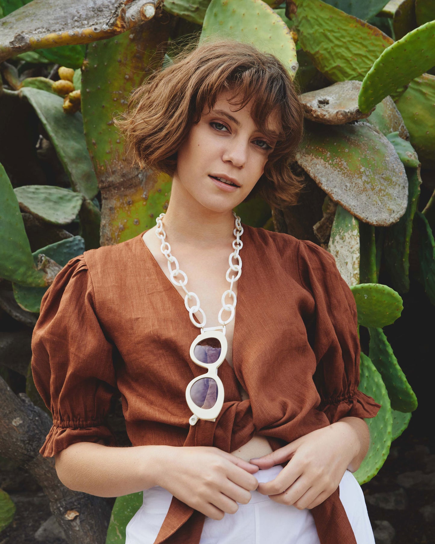 Original D Necklace | Mother of Pearl | Glasses Necklace