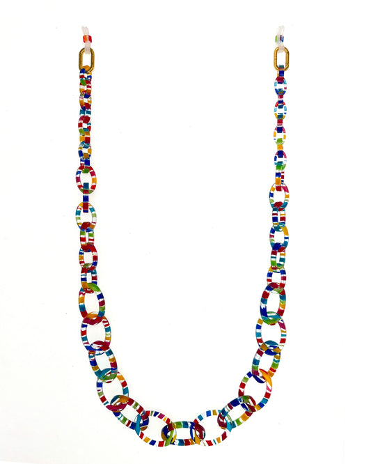 Smiley Chain - Convertible | Rainbow | Glasses Chain