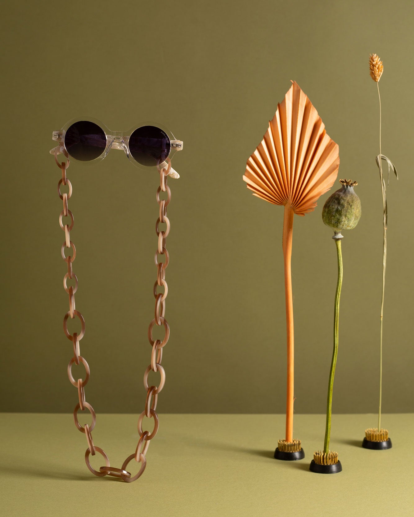 Chunky 2.0 | Bio-Acetate Flesh Beige | Glasses Chain